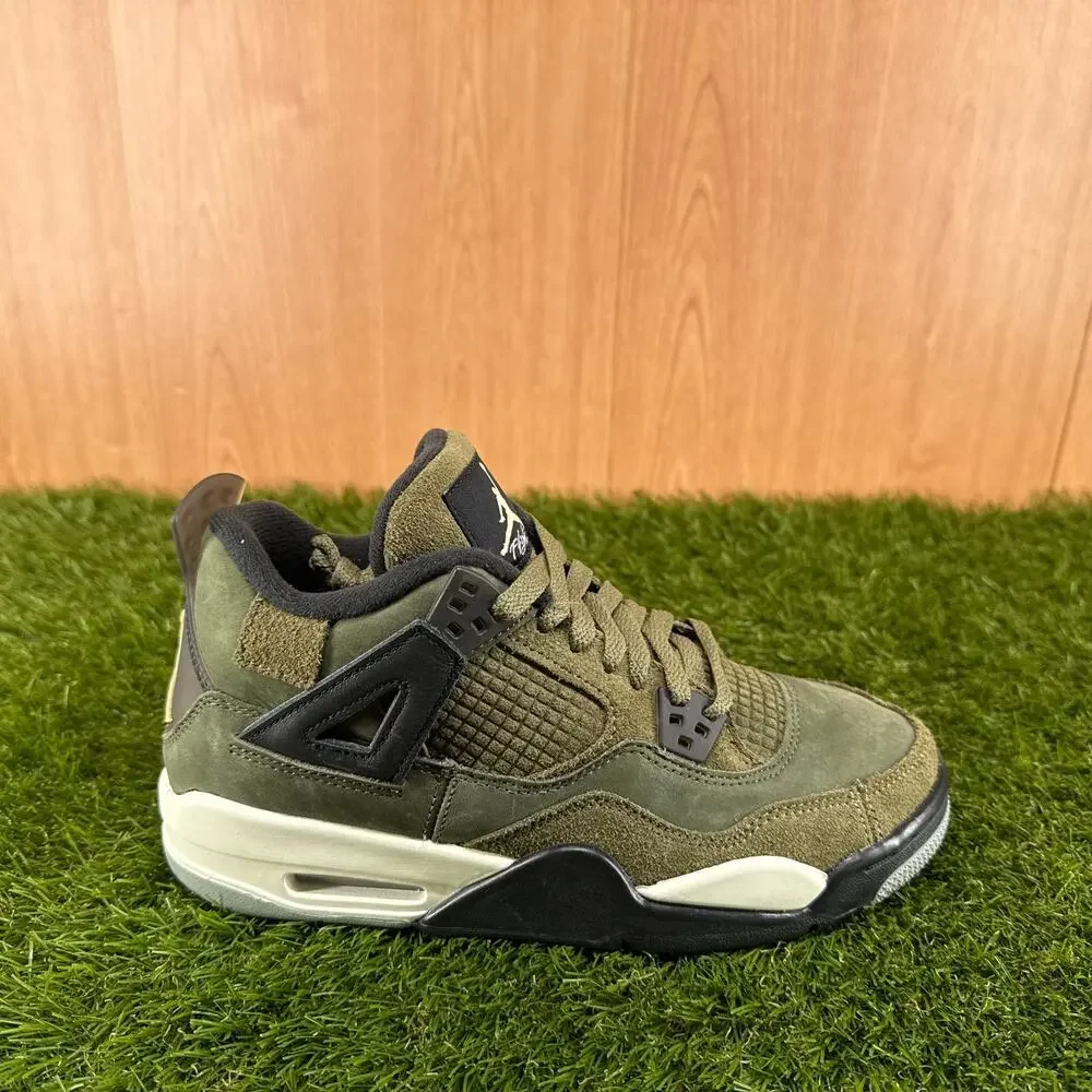 Air Jordan 4 Retro SE Craft Medium Olive (GS) FB9928-200 Grade School Size 7Y